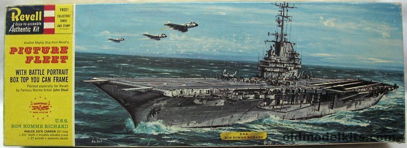 Revell 1/500 USS Bon Homme Richard - Picture Fleet 50 Years Of Naval Aviation Issue, H384-298 plastic model kit